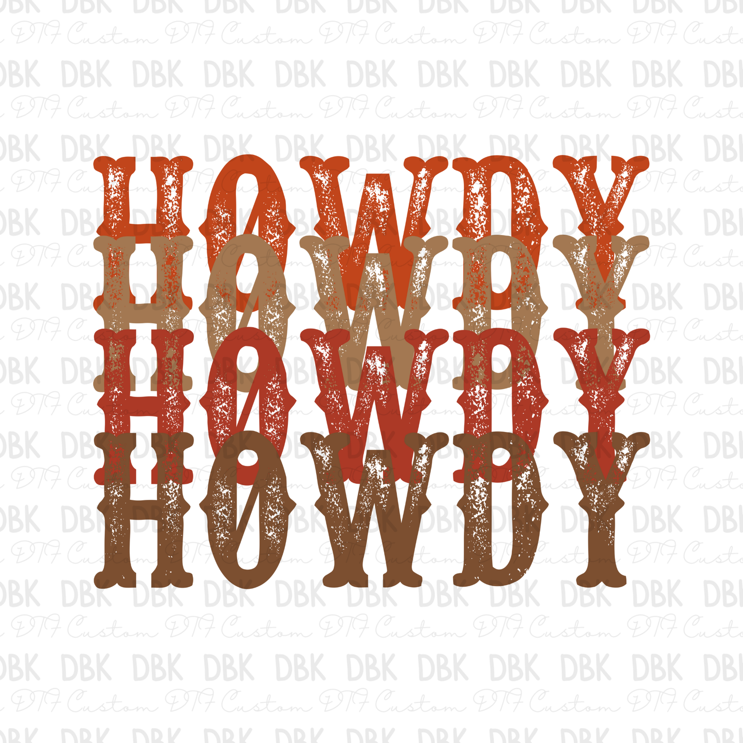 Howdy DTF Transfer