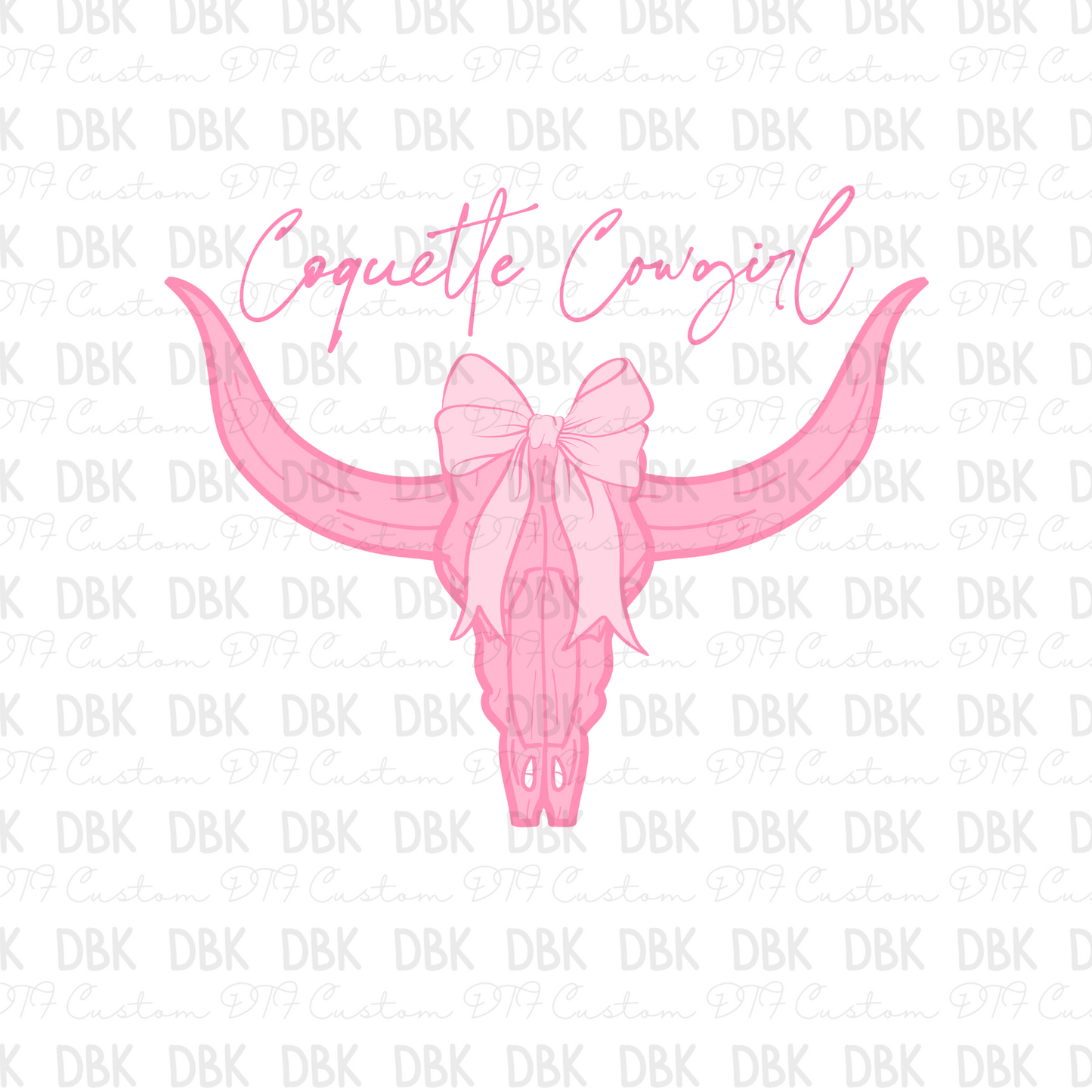Coquette Cowgirl DTF transfer