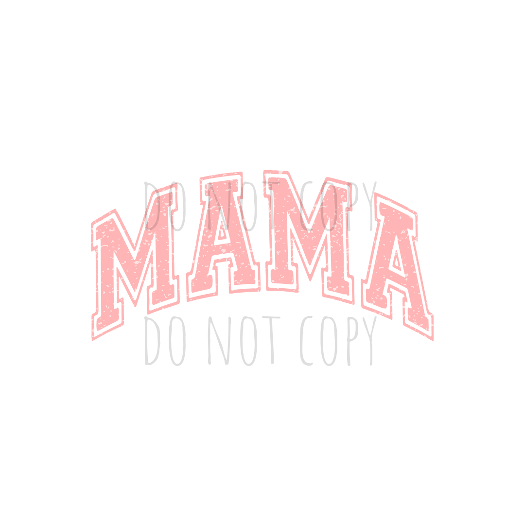 MAMA pink DTF transfer N166