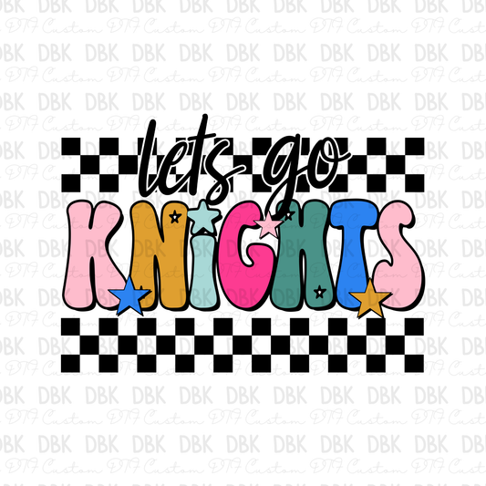 Lets go Knights DTF Transfer