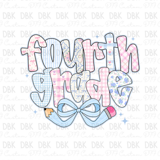 Fourth Grade DTF Transfer A238