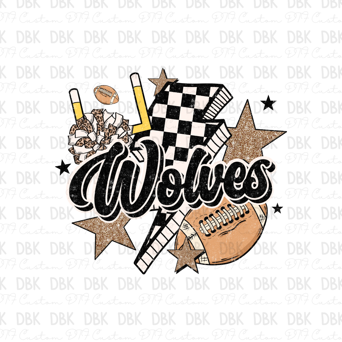 Wolves DTF Transfer M226