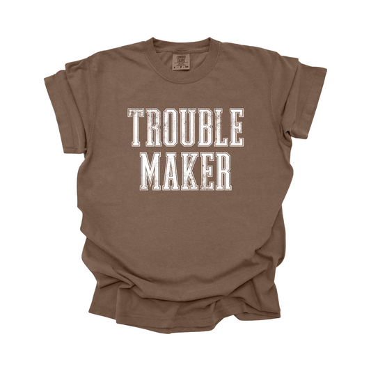 Trouble Maker DTF Transfer WHITE