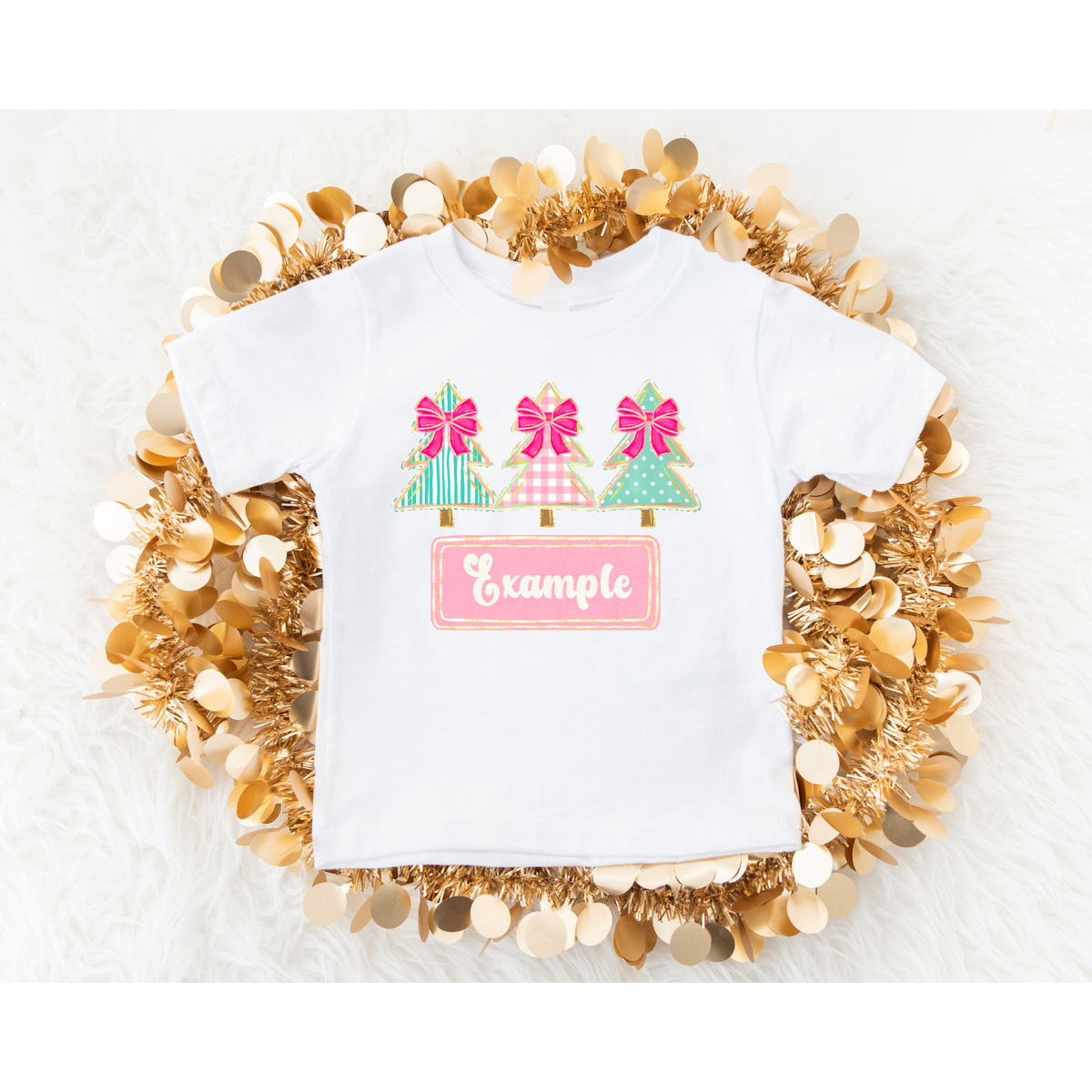 Christmas Bows Custom name DTF Transfer ONLY