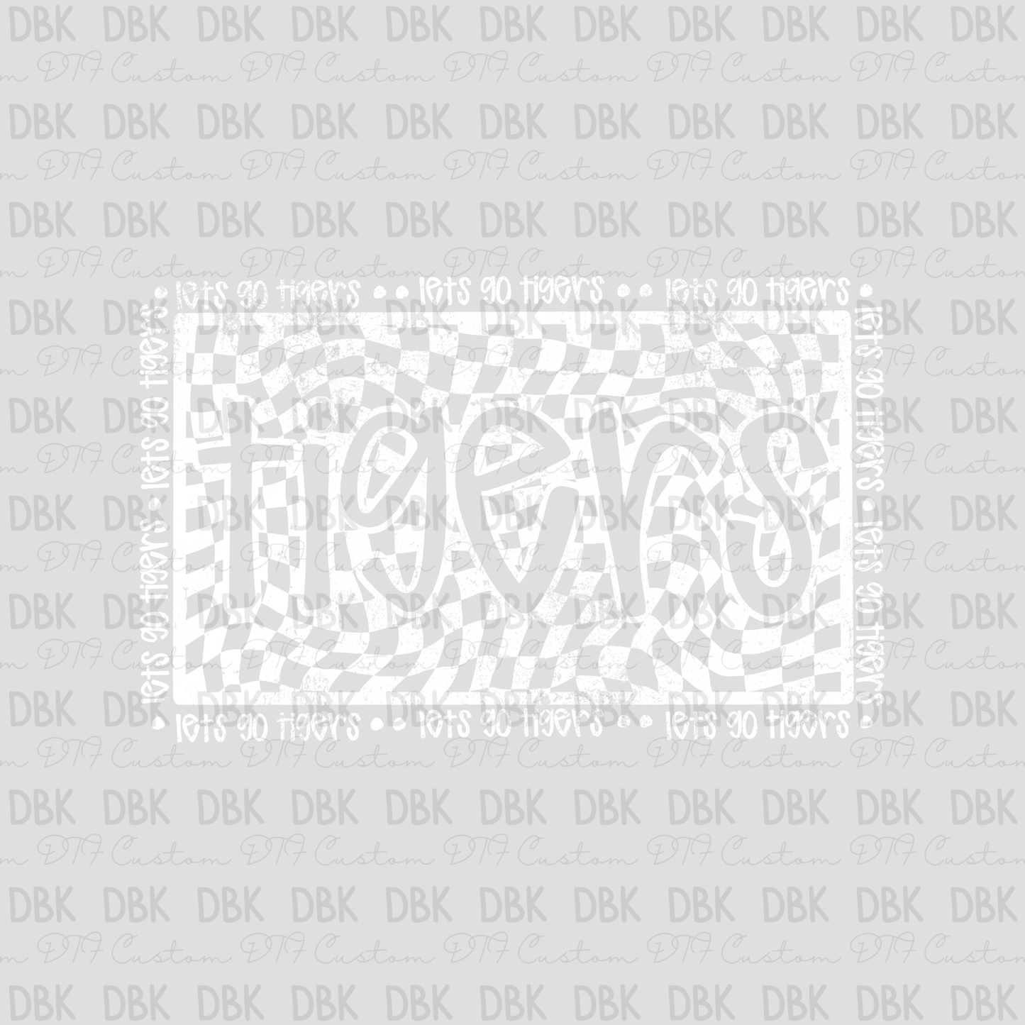 Tigers DTF transfer WHITE M146