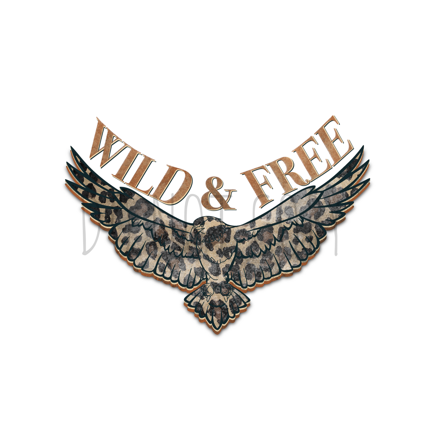 Wild and Free DTF transfer