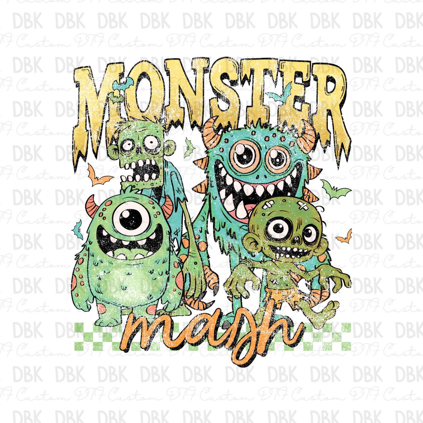 Green Monsters DTF Transfer K20