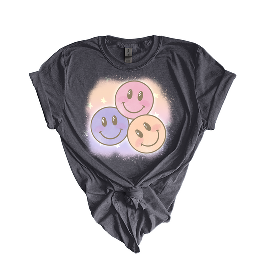 Pastel Smileys DTF transfer K99