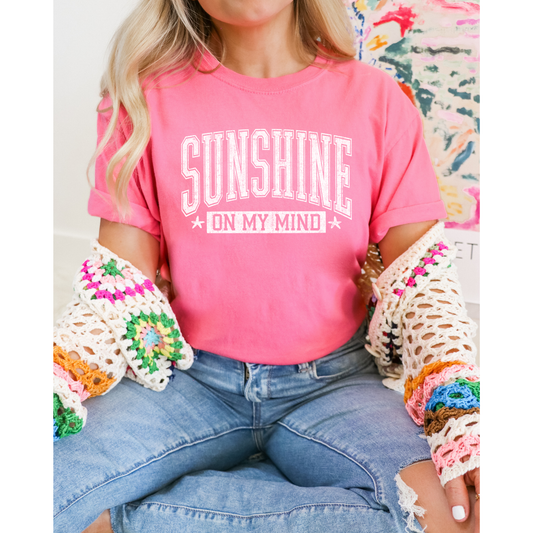 Sunshine on my mind DTF Transfer WHITE