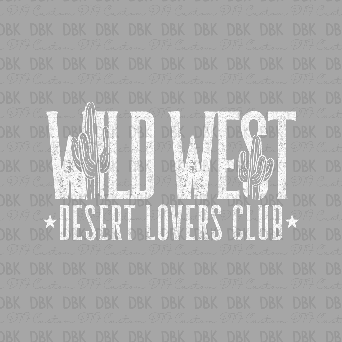 Wild West DTF Transfer WHITE