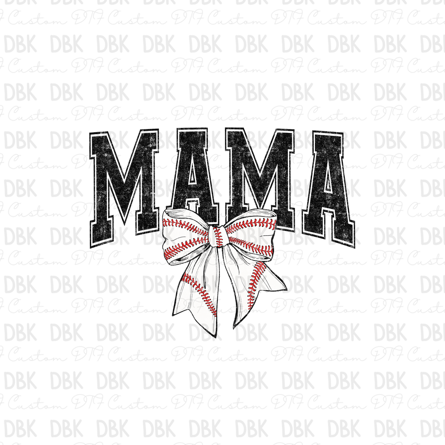 Baseball mama DTF Transfer C233
