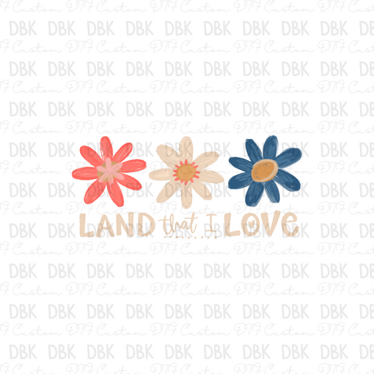 Land That I Love DTF Transfer