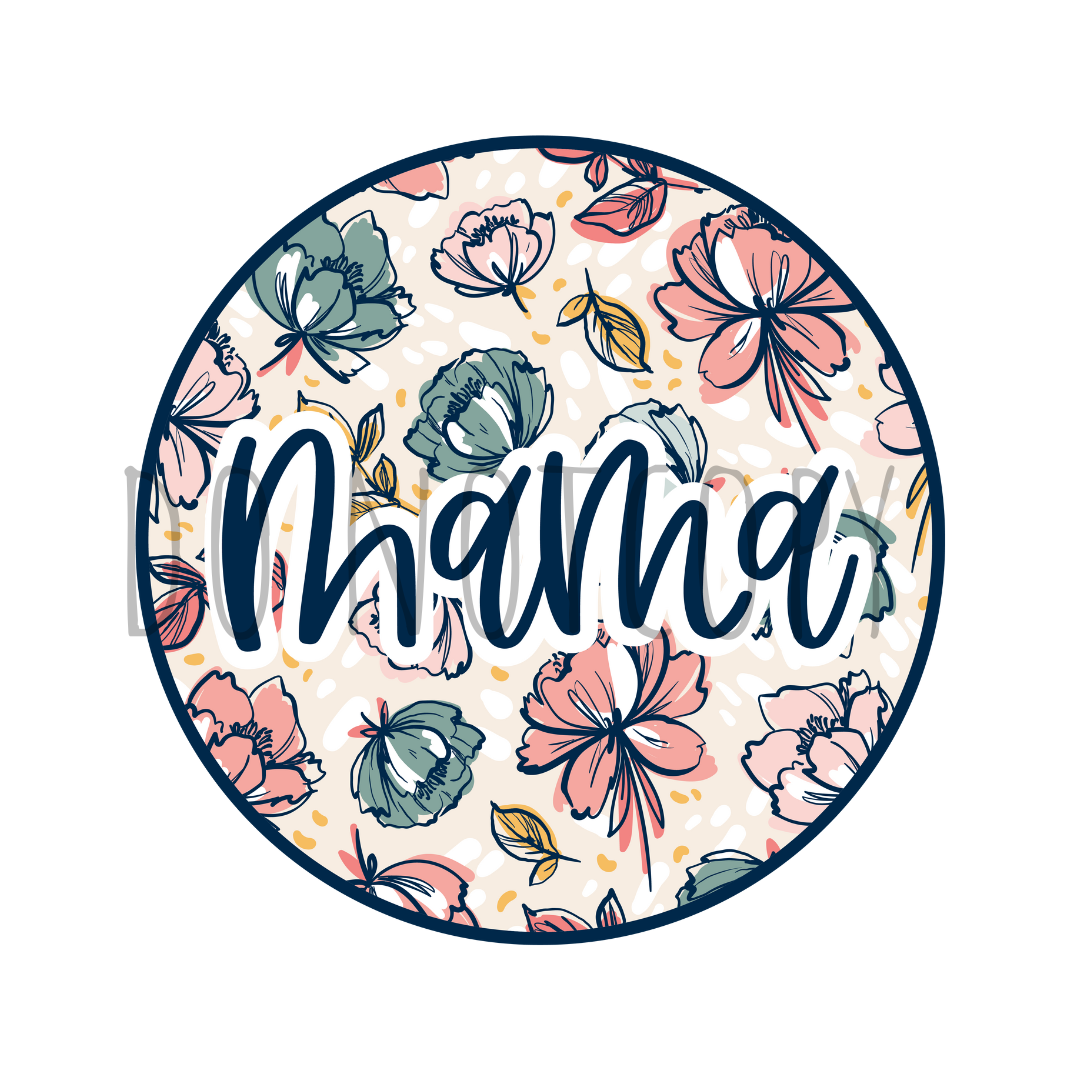 Mama circle DTF transfer N168