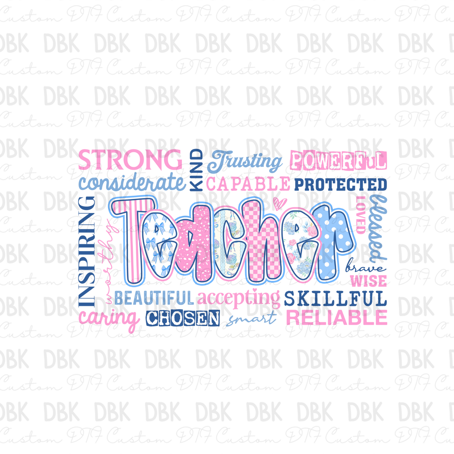 Teacher DTF Transfer A256