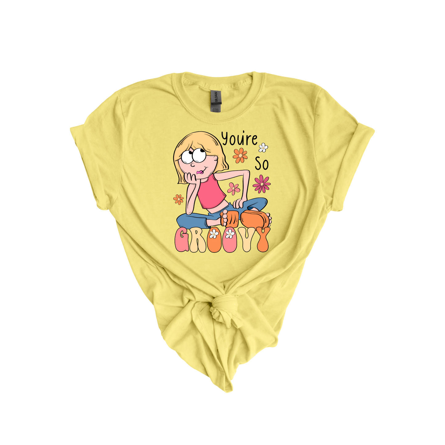 You're So Groovy DTF transfer K104