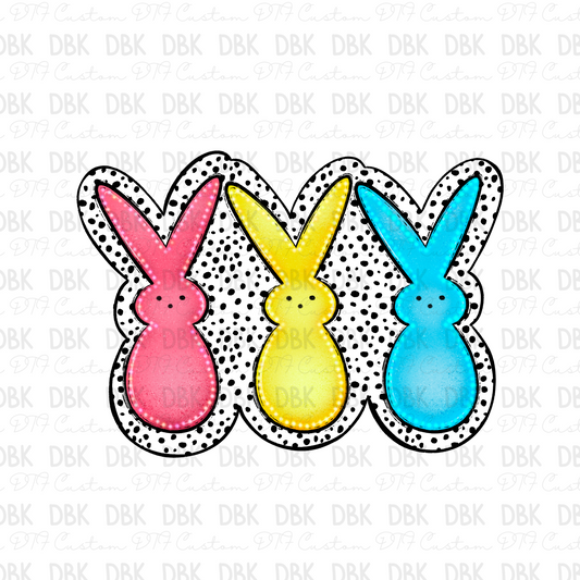 Dalmation Easter Peeps DTF TRANSFER W64