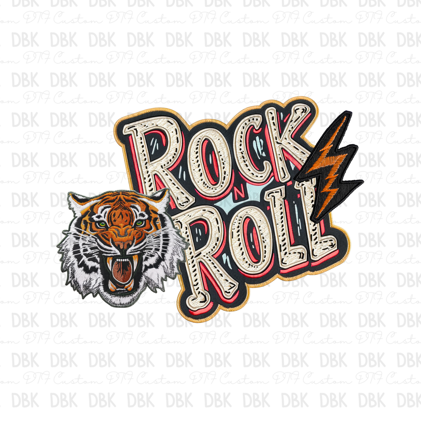 Rock N Roll DTF transfer B90