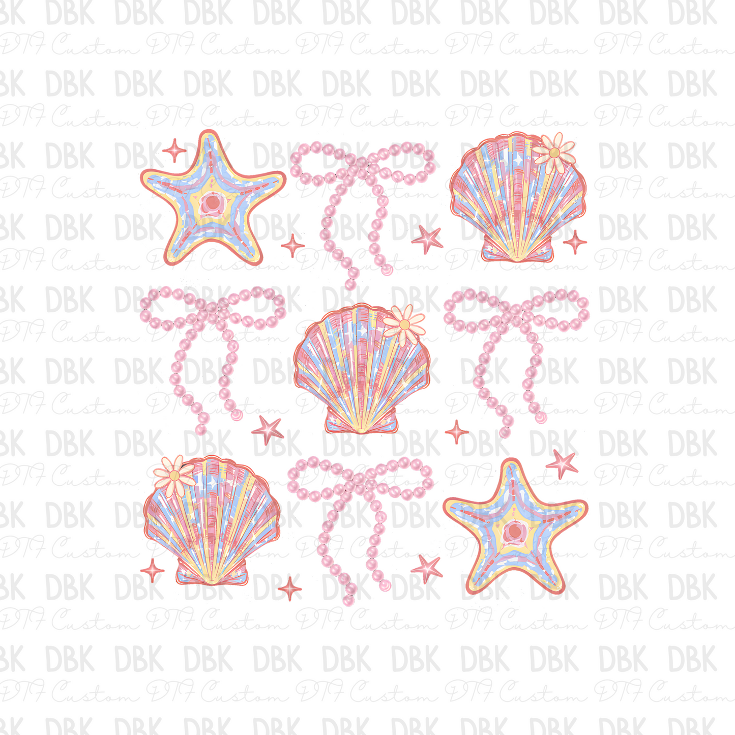 Sea Shells DTF Transfer