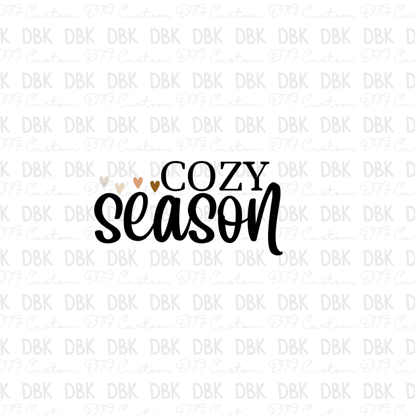 Cozy Season DTF transfer F115