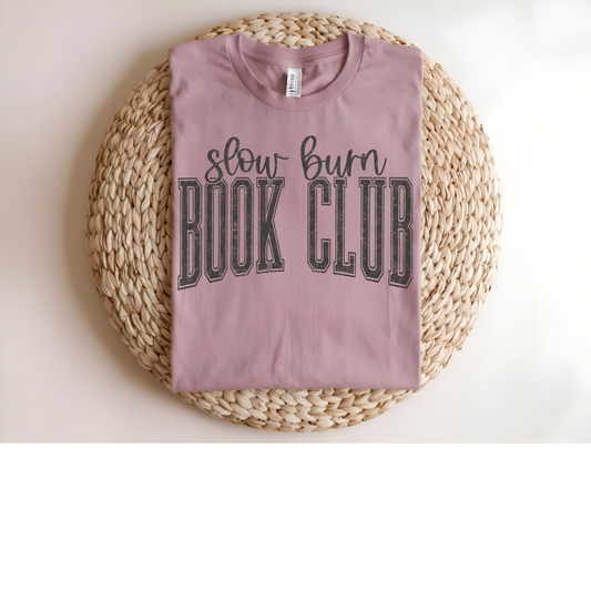 Slow Burn Book Club DTF Transfer GREY D28