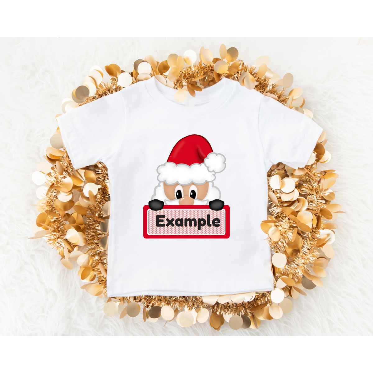 Santa Christmas Custom name DTF Transfer ONLY