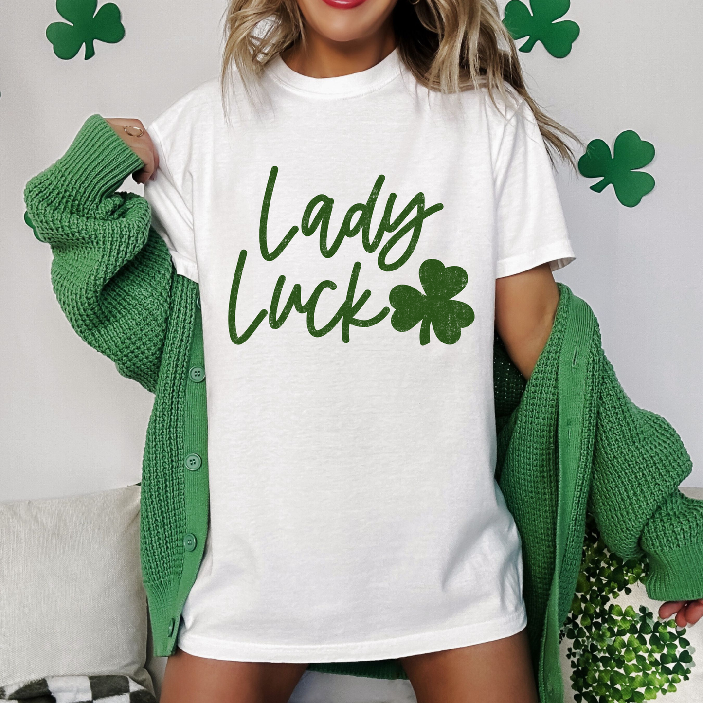 Lady Luck DTF Transfer GREEN
