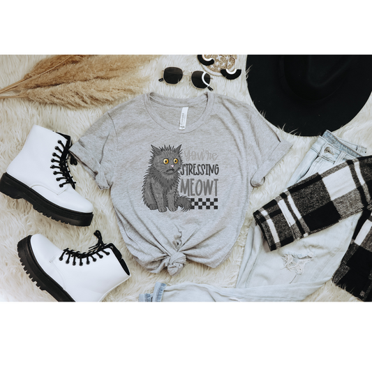 You're stressing meowt DTF Transfer I339