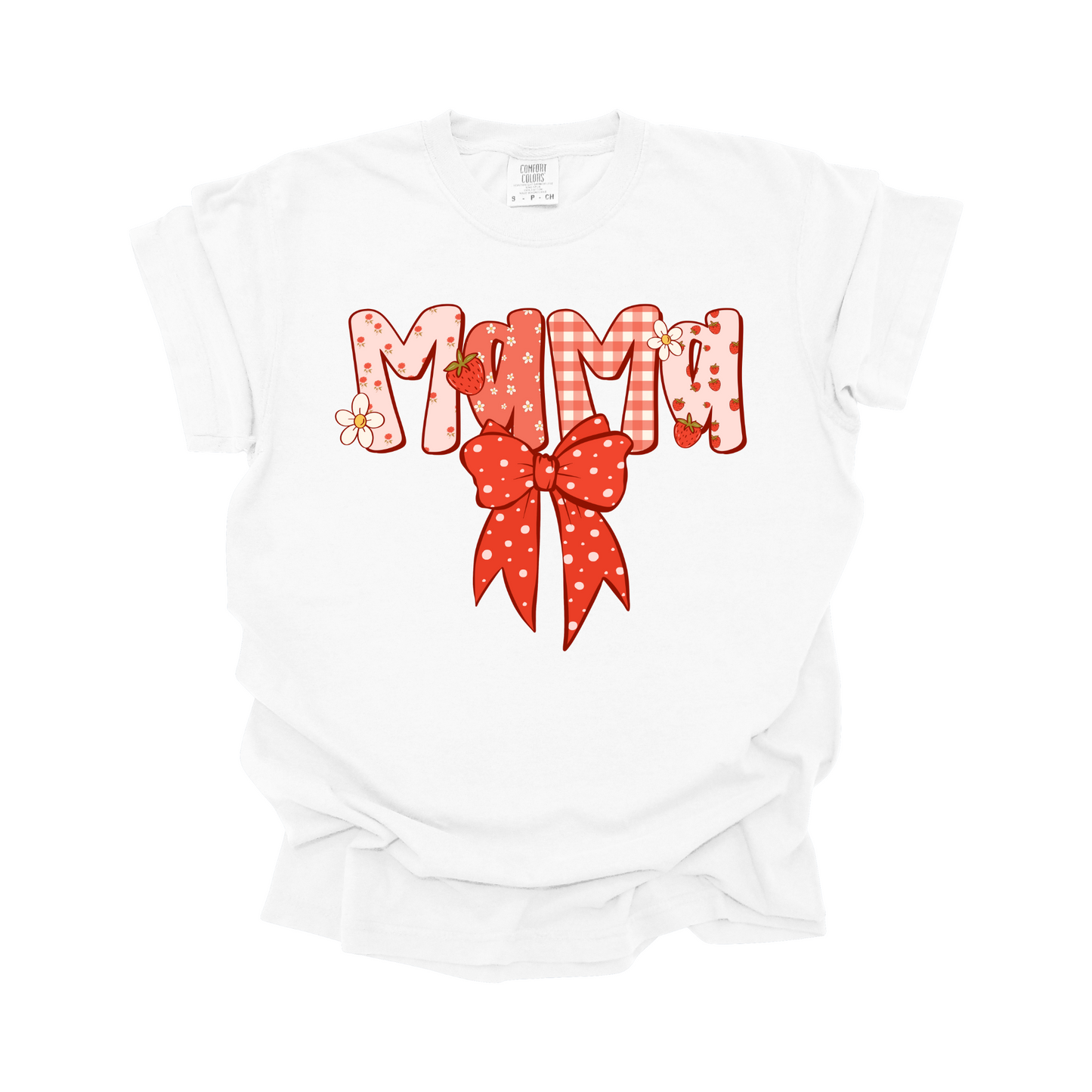 Mama Strawberries DTF Transfer N278