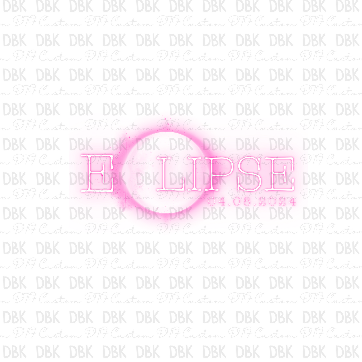 Pink Eclipse DTF Transfer