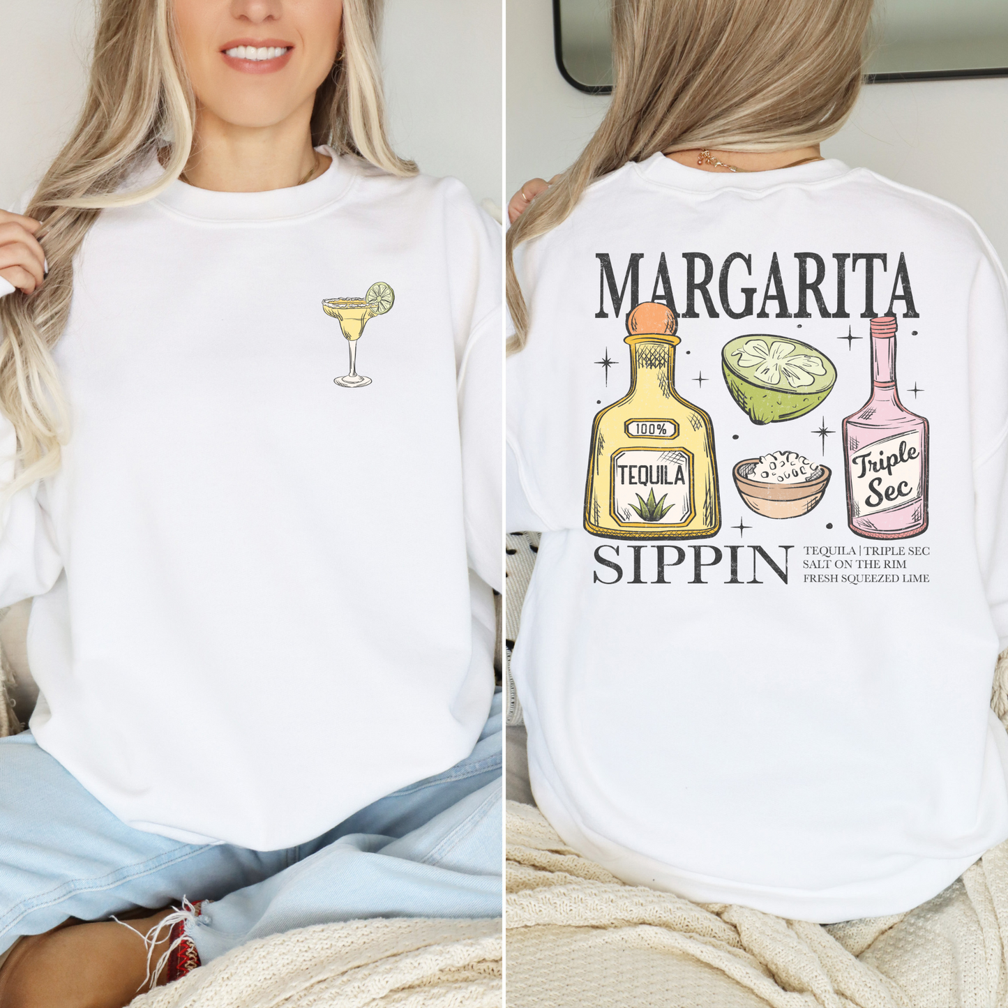 Margarita Sippin' DTF Transfer (don't forget to purchase the pocket)