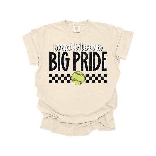 Small Town Big Pride Softball DTF Transfer