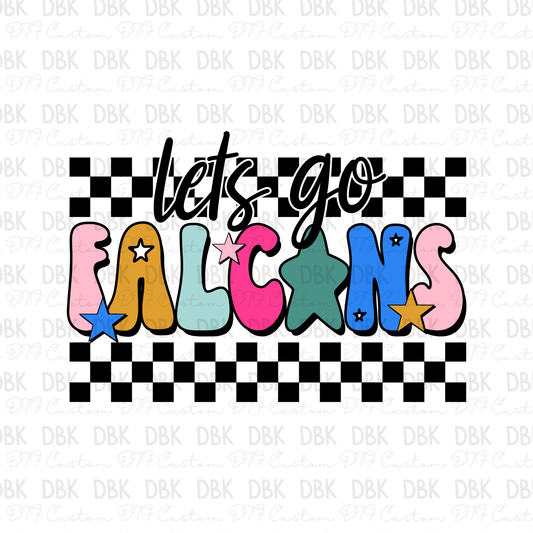 Lets go Falcons DTF Transfer