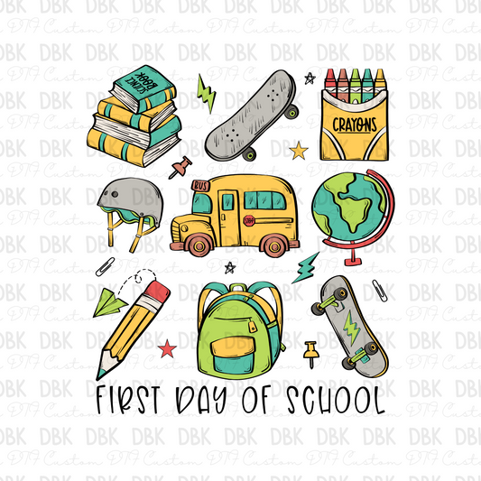 First Day of School (boy) DTF transfer A63