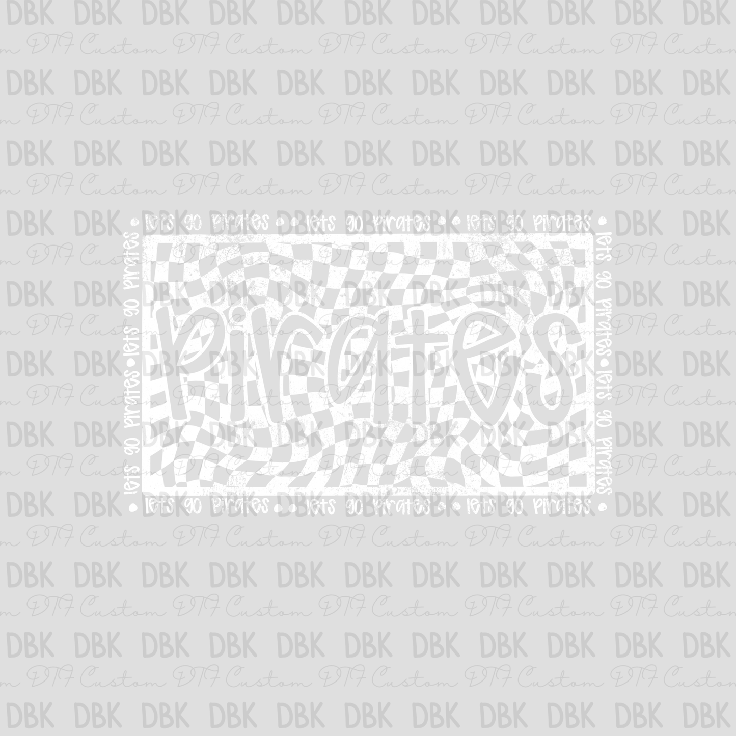 Pirates DTF transfer WHITE M144