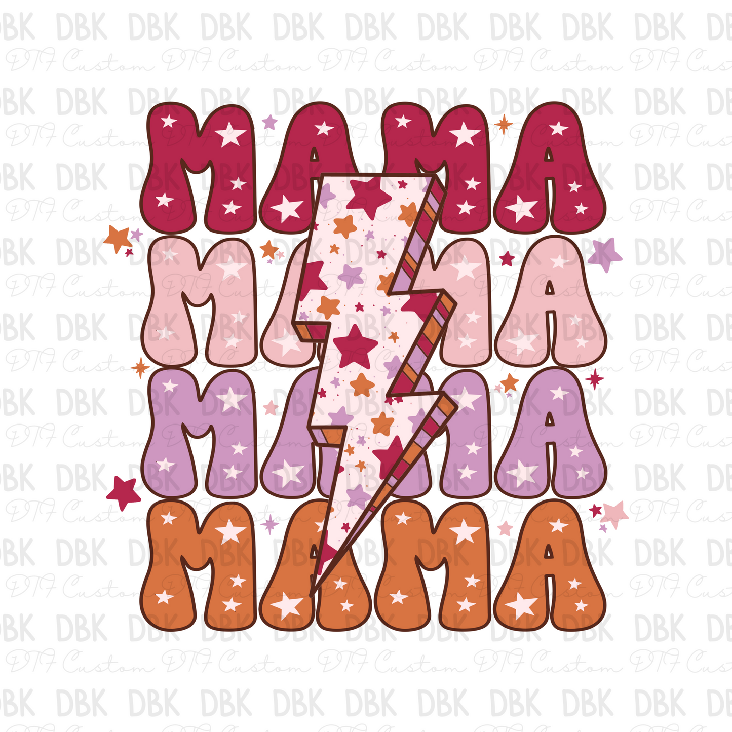 Mama bolt DTF Transfer N50