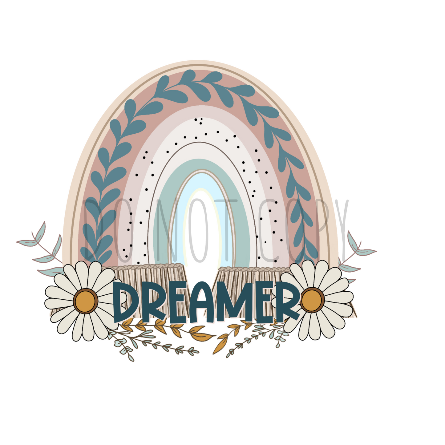 Dreamer Rainbow DTF transfer