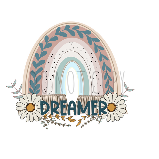 Dreamer Rainbow DTF transfer