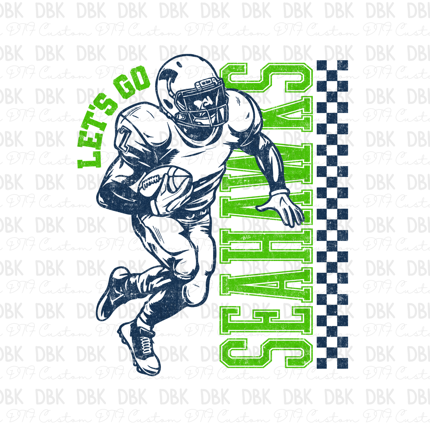 Seahawks DTF Transfer