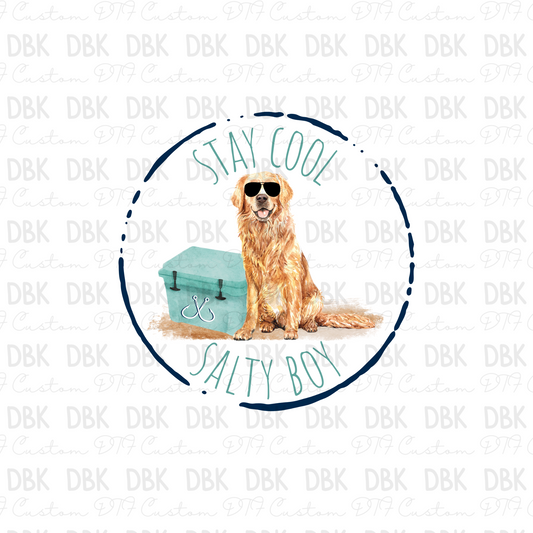 Stay Cool Salty Boy DTF Transfer