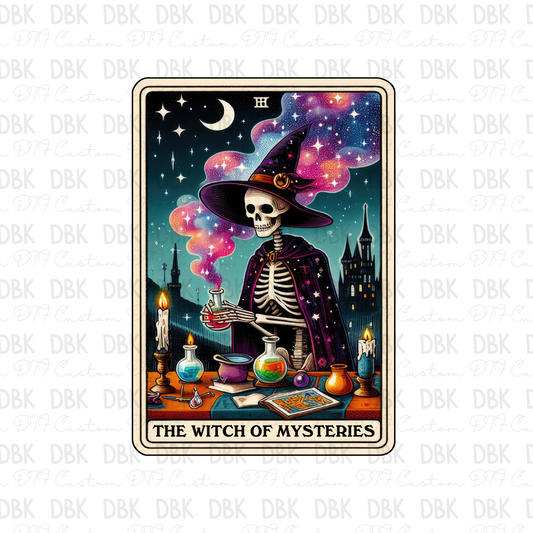 The witch of mysteries Tarot DTF transfer
