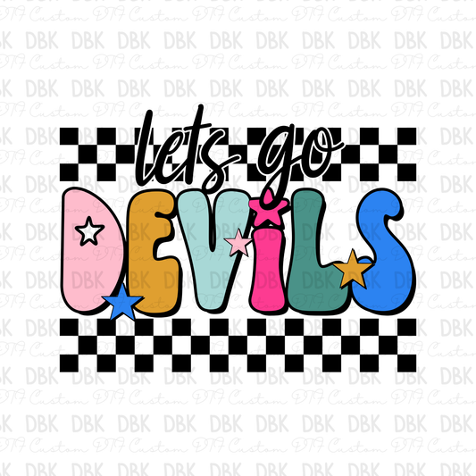 Lets go Devils DTF Transfer