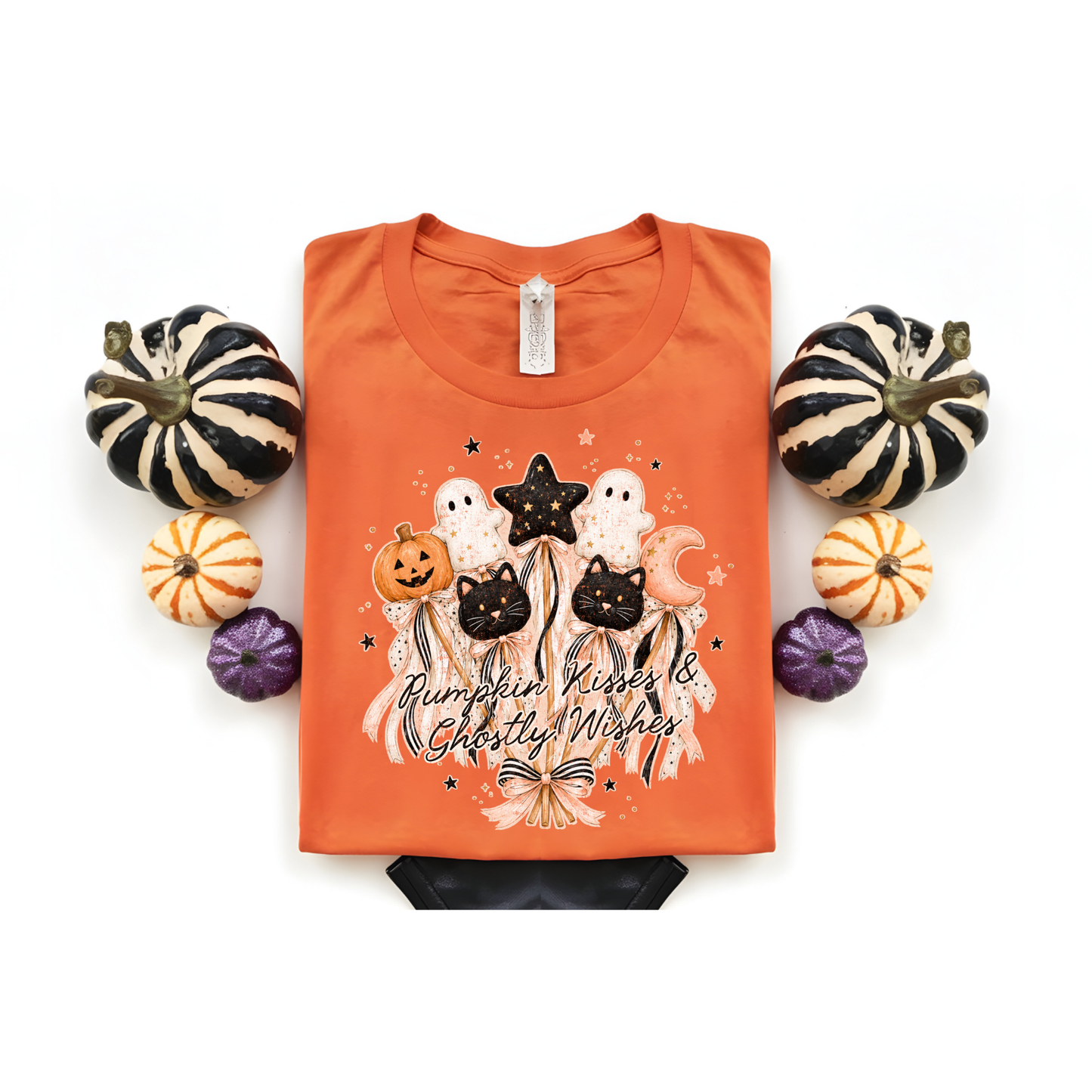 Pumpkin kisses & ghostly wishes DTF Transfer H345