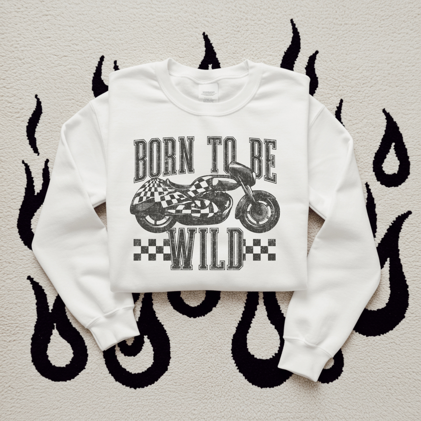 Born to be Wild DTF Transfer GREY I257