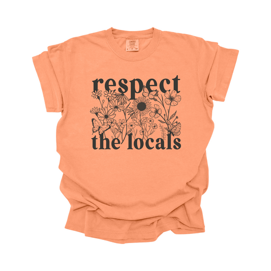 Respect the locals DTF Transfer GREY