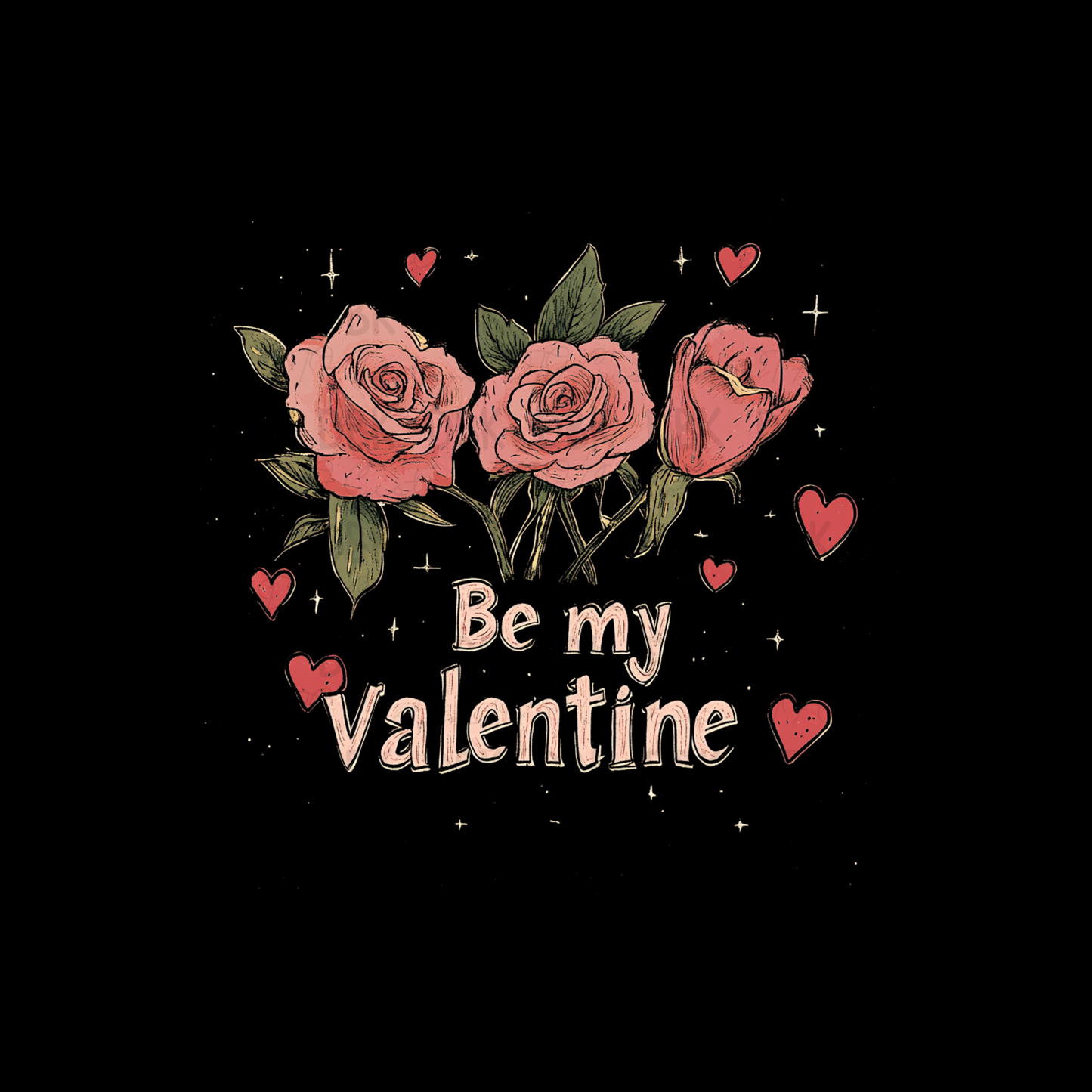 Be My Valentine DTF transfer-HALFTONE-see next photo