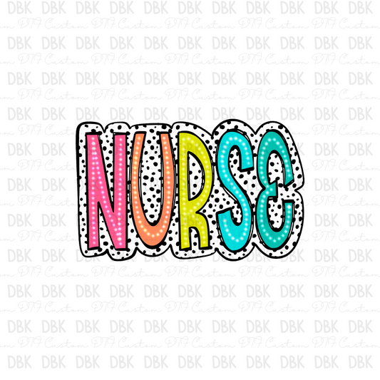 Dalmation Nurse DTF Transfer