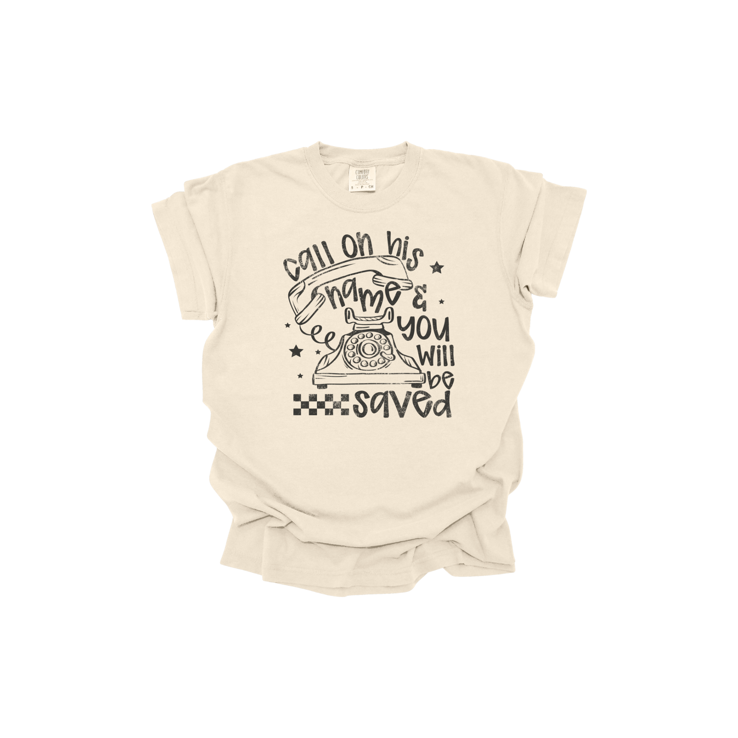 Call on his name DTF transfer GREY FT114