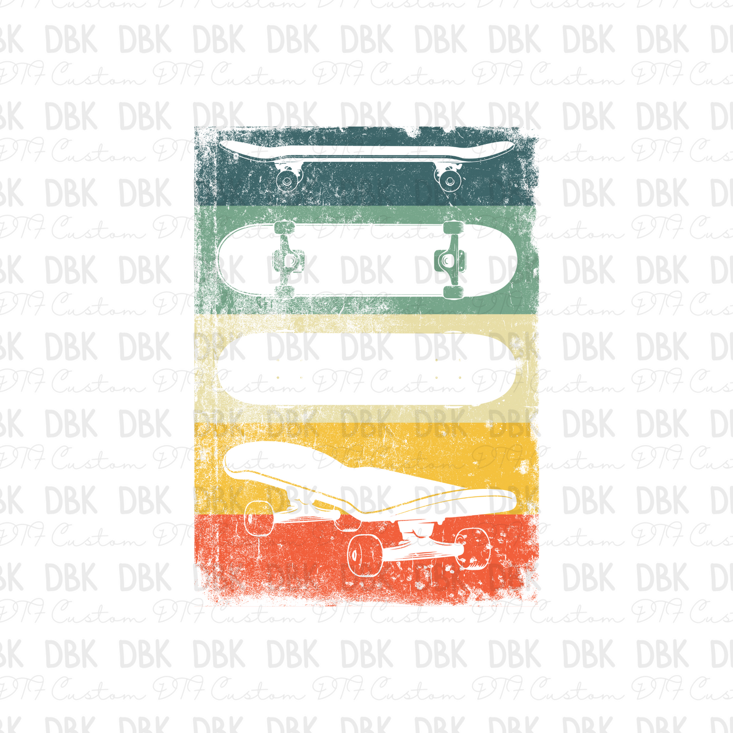 Skateboards DTF transfer K14