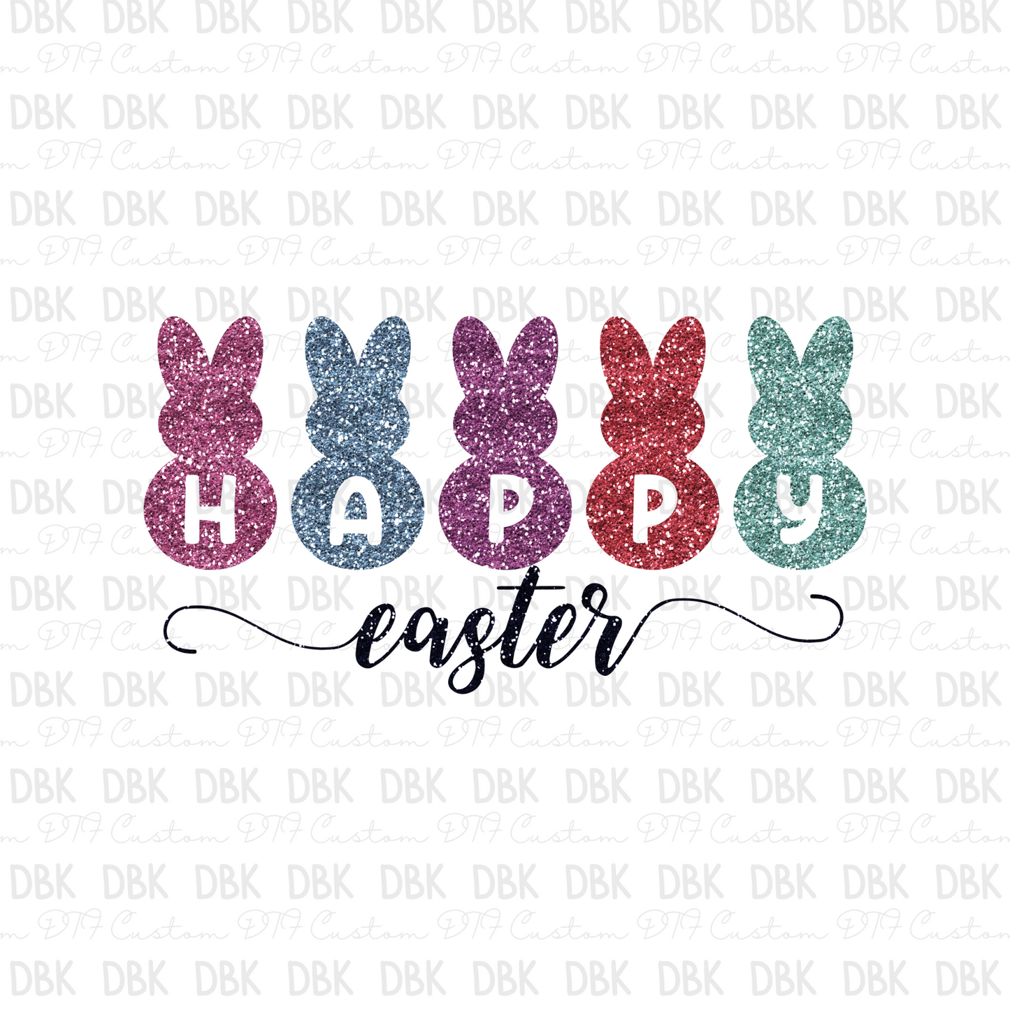 Happy Easter DTF transfer W11