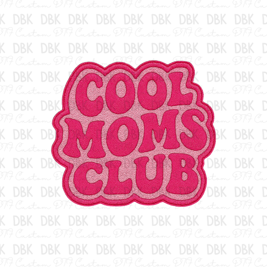 Cool moms club DTF transfer B319